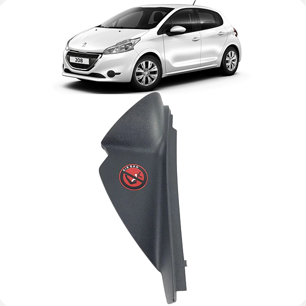 Moldura Painel Direito Peugeot 208 2015 2016 2017 2018 2019