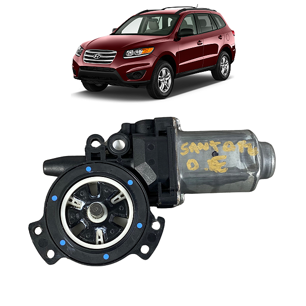 Motor Máquina Vidro Dianteiro Esquerdo Hyundai Santa Fe 2012