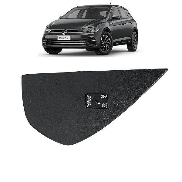Acabamento Direito Painel VW Polo 2018 2019 2019 a 2023