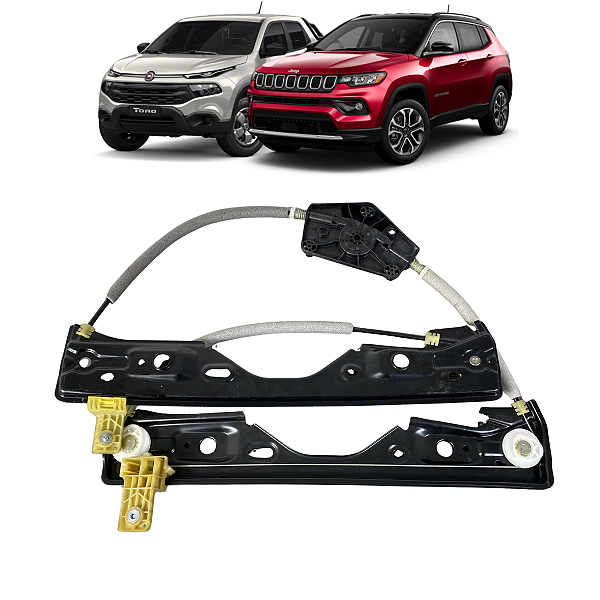 Máquina Vidro Dianteira Esquerda Fiat Toro Compass 2018 2019