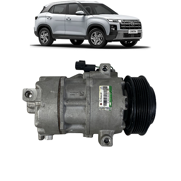Compressor Ar Condicionado Hyundai Creta 1.0 3cc 2023 2024