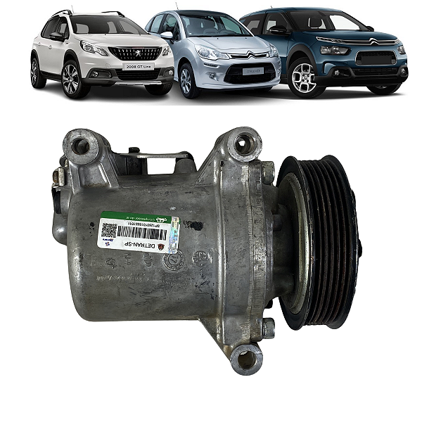 Compressor Ar Condicionado Peugeot 208 2008 C3 1.6 Diesel