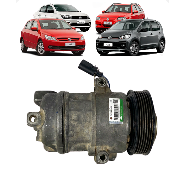 Compressor Ar Volkswagen Gol Voyage Fox Up! 1.0 2014 a 2023