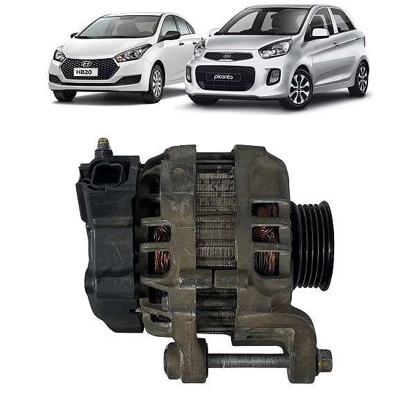Alternador Hyundai Hb20 Kia Picanto 1.0 3cc 1.0 2012 a 2019