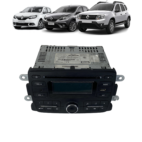 Radio Som Painel Renault Sandero Logan Duster 2007 a 2014