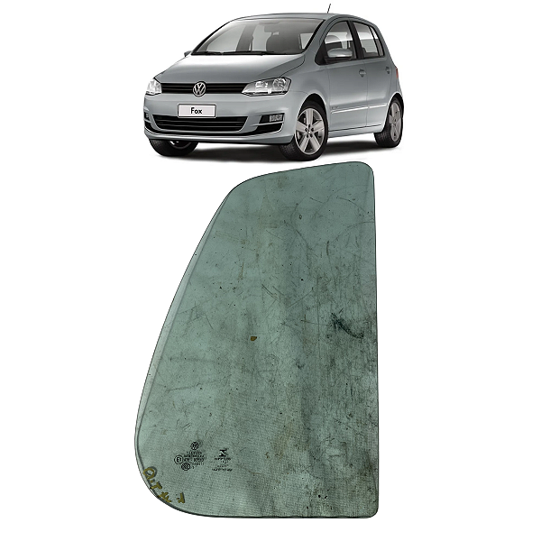 Vidro Fixo Porta Traseira Direita Volkswagen Fox 2010 a 2019