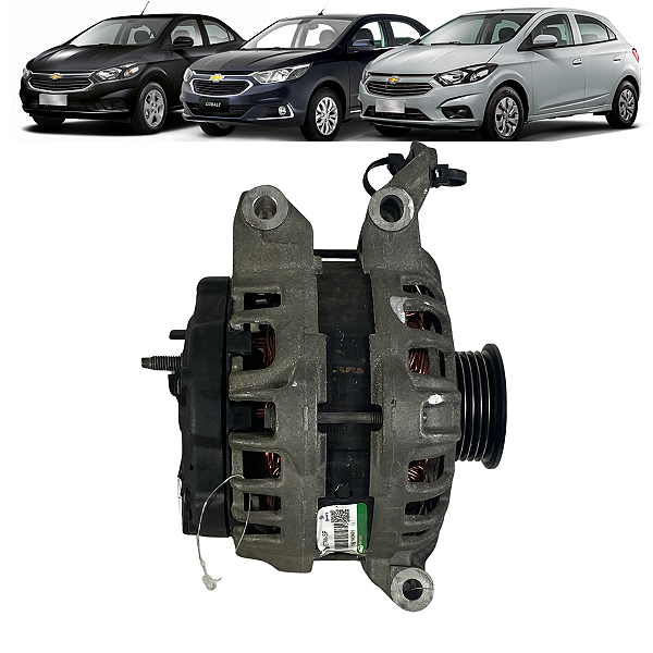 Alternador GM Onix Prisma Cobalt 1.0 2017 a 2020 C/Detalhe