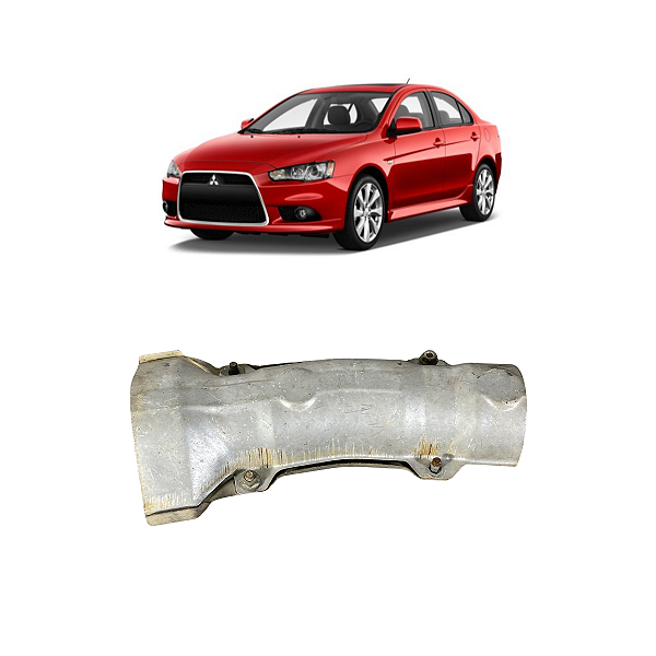 Defletor Calor Escapamento Mitsubishi Lancer 2011 a 2016