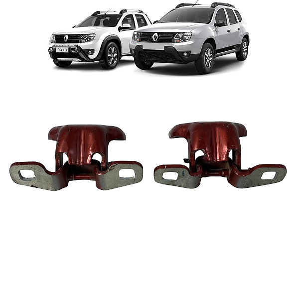Par Dobradiça Porta Renault Duster Oroch 2012 2013 a 2020