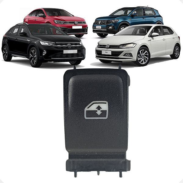 Botão Vidro Traseiro Volkswagen T-Cross Polo Nivus Virtus