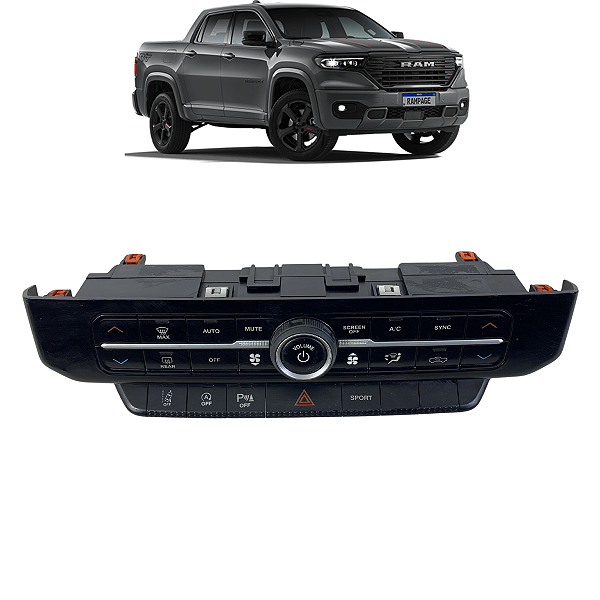 Comando Ar Condicionado Ram Rampage Rebel 2023 2024 2025