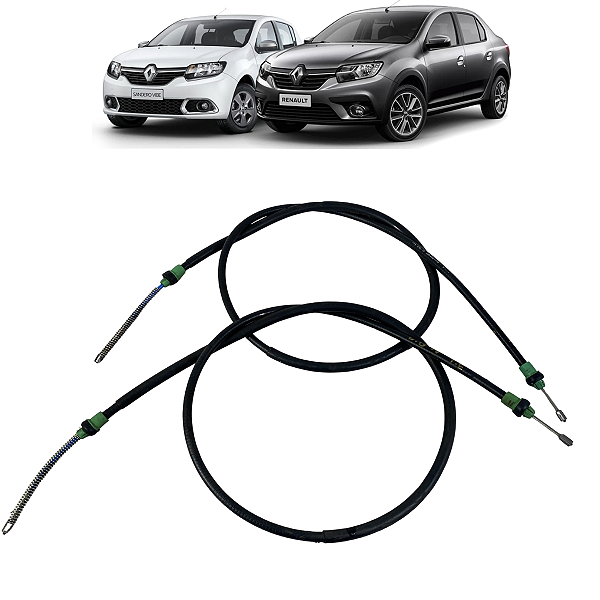 Par Cabo Freio Mão Renault Logan Sandero 2014 2015 a 2021