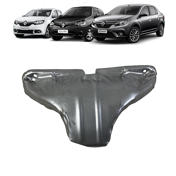 Defletor Escapamento Renault Clio Sandero Logan 2003 a 2016
