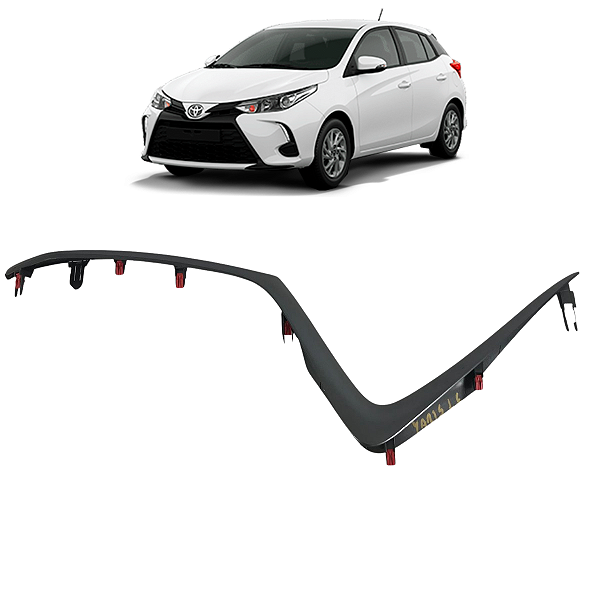 Moldura Friso Console Esquerdo Toyota Yaris 2021 2022 a 2024