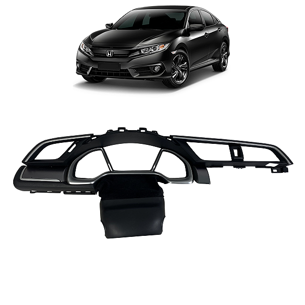 Moldura Coluna Central Honda Civic G10 2017 2018 a 2021