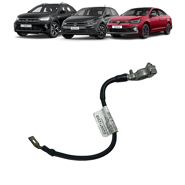 Chicote Negativo Bateria VW Nivus Polo Virtus 2018 a 2022