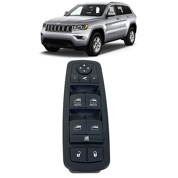 Comando Vidro Dianteiro Esquerdo Grand Cherokee 2011 a 2021