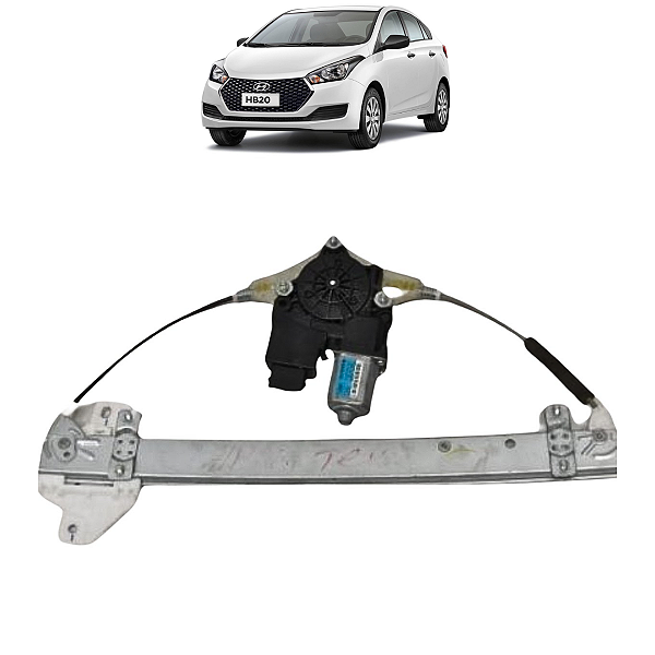 Máquina Vidro Esquerda Traseira Hyundai HB20 2012 a 2019