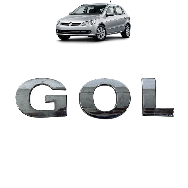 Emblema Letreiro Gol Tampa Traseira VW 2008 a 2022