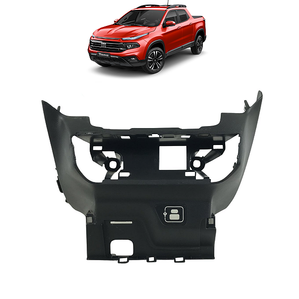 Acabamento Painel Central Fiat Toro 2021 2022 C/Detalhe