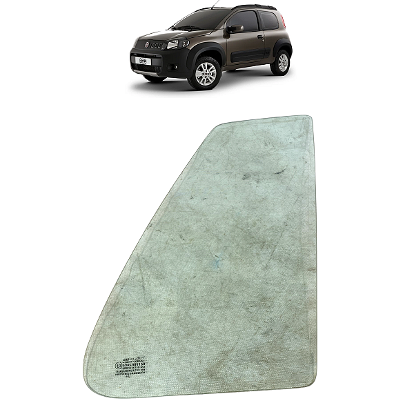 Vidro Fixo Traseiro Esquerdo Fiat Uno 2007 2008 2009 2010