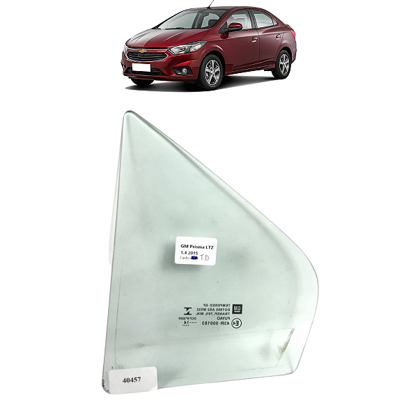 Vidro Fixo Traseiro Direito GM Prisma LTZ 1.4 2015 2016 2017