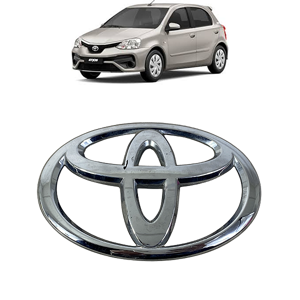 Emblema Tampa Traseira Toyota Etios Yaris 2017 2018 2019