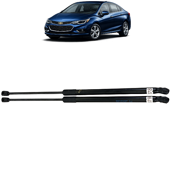 Par amortecedor Tampa Traseira Cruze Hatch 2017 2018 a 2020