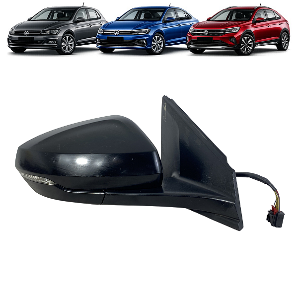 Retrovisor Elétrico Direito VW Polo Virtus Nivus 2017 a 2026