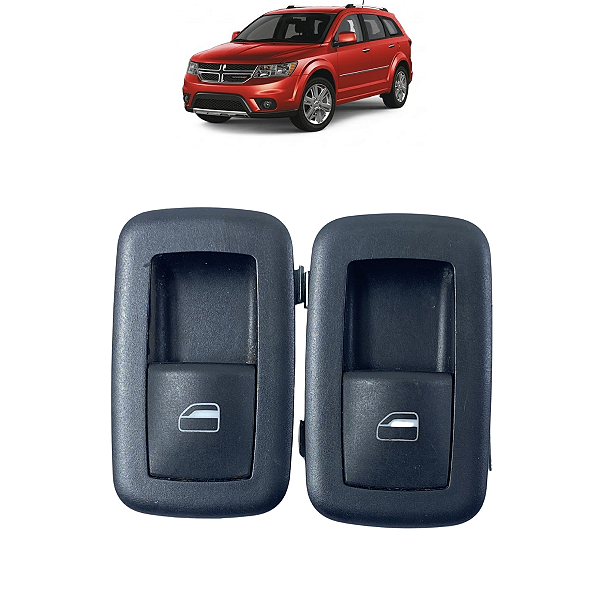 Par Botão Elétrico Traseiros Dodge Journey 2009 2010 2011