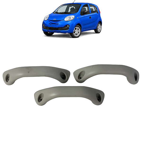 Kit Alças De Teto Chery New Qq 2012 2013 2014 2015