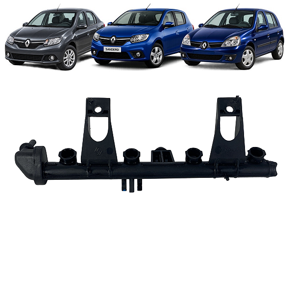 Flauta Bico Injetor Renault Clio Logan Sandero 2012 a 2016
