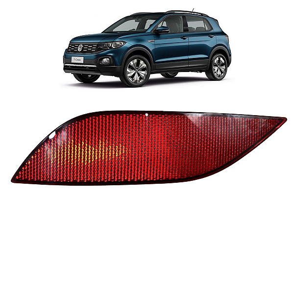Refletor Parachoque Esquerdo VW T-Cross 2020 2021 2022 2023