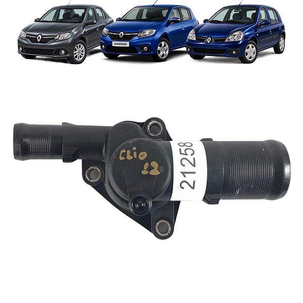 Válvula Termostática Renault Clio Logan Sandero 2014 a 2017