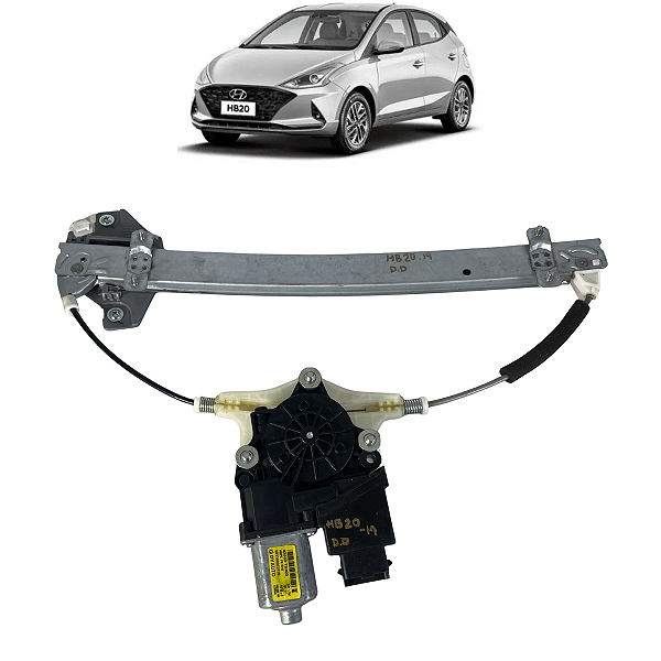 Máquina Vidro Dianteira Direita Hyundai HB20 2012 a 2019