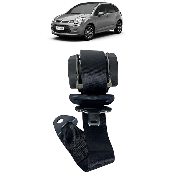 Cinto De Segurança Traseiro Esquerdo Citroen C3 2003 A 2012