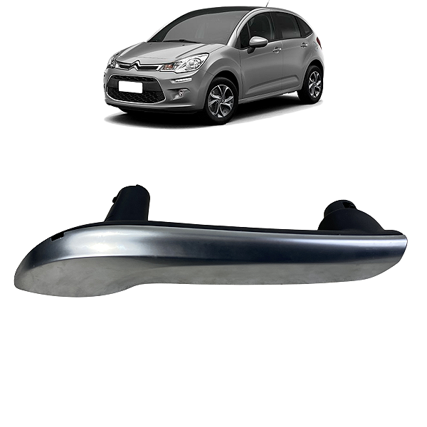 Puxador Porta Dianteira Direita Citroën C3 2013 a 2019