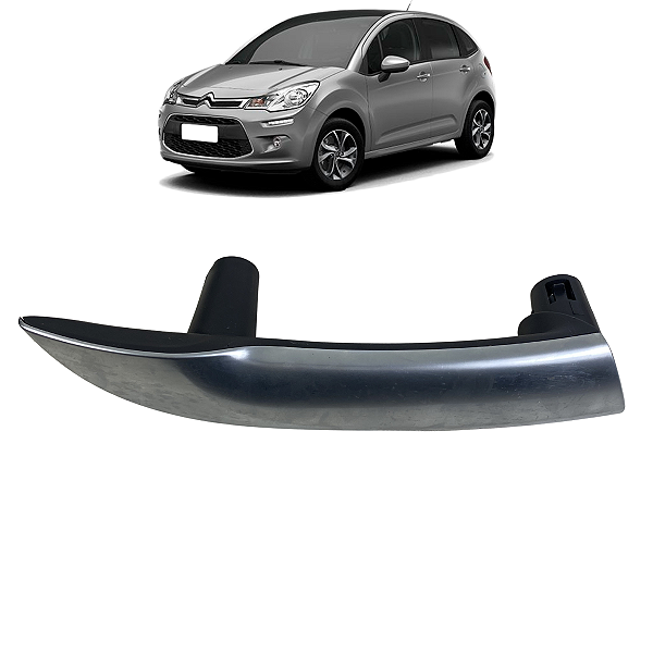 Puxador Porta Traseira Esquerda Citroën C3 2013 a 2019