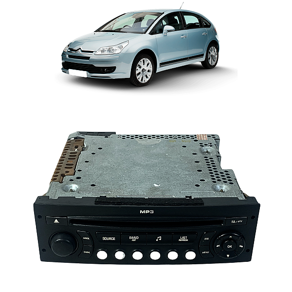 Rádio CD Player Citroën C4 Exclusive 2.0 2008 2009 2010