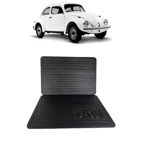 Kit Revestimento Porta Preto Fusca 1959 a 1977 C/Bolsa