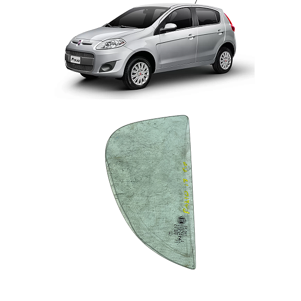 Vidro Fixo Porta Traseira Direita Fiat Palio 2012 a 2017