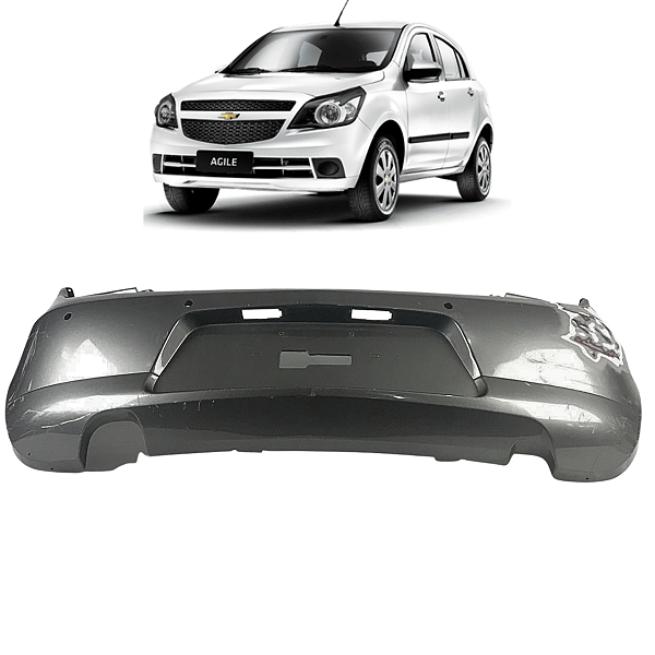 Parachoque Traseiro Chevrolet Agile 2010 2011 Recuperado