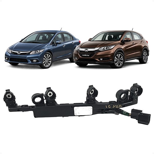 Chicote Flauta Bico Injetor Honda HR-V Civic 2015 a 2021
