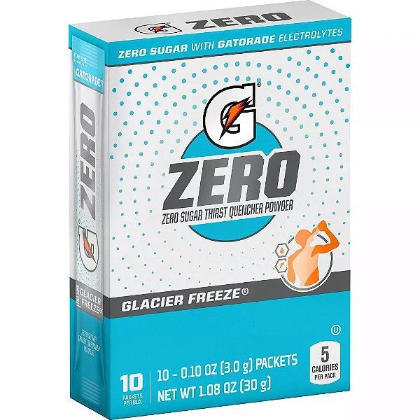 Sachê Gatorade® Zero Glacier Freeze - Bebida Isotônica