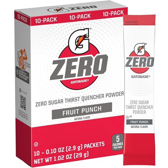 Sachê Gatorade® Zero Fruit Punch - Bebida Isotônica