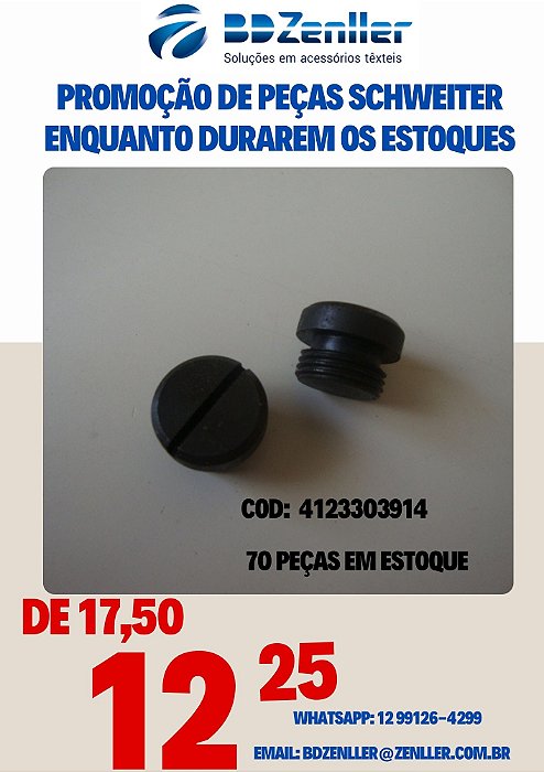 PARAFUSO DO TUBO VA VARETA ROSCA M12x1