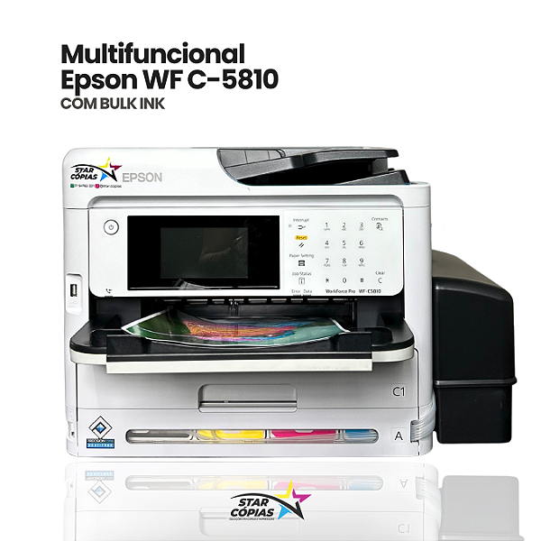 Impressora Epson WorkForce Pro WF-C5810 | Com Bulk-Ink