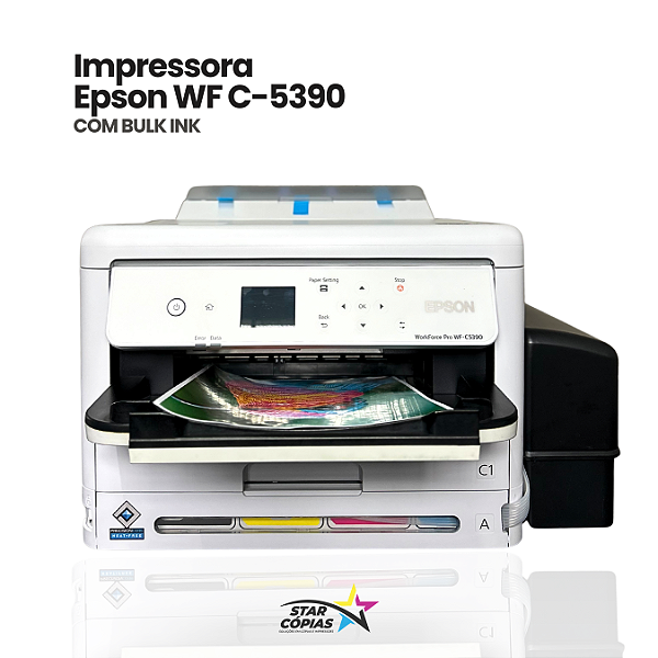 Impressora Epson Workforce Pro WF-C5390 | Com Bulk-Ink