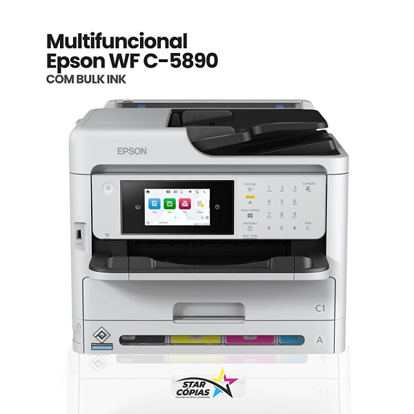 Multifuncional Epson Workforce Pro WF-C5890 | Com Bulk-Ink