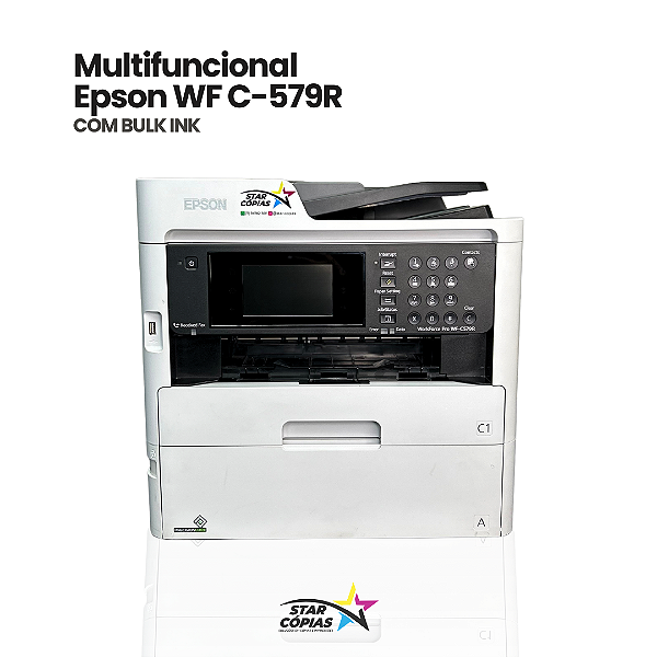 Multifuncional Epson WorkForce Pro WF-C579R | Com Bulk-Ink
